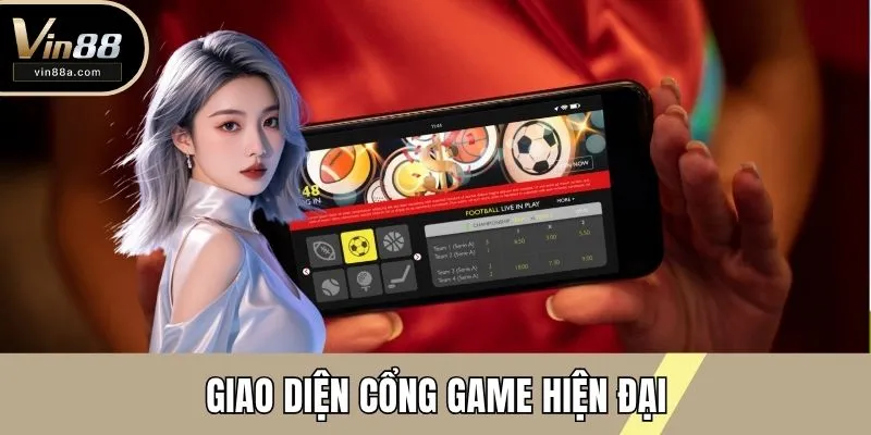Giao diện cổng game hiện đại
