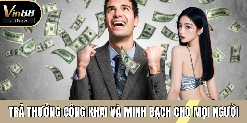 Trả thưởng công khai và minh bạch cho mọi người