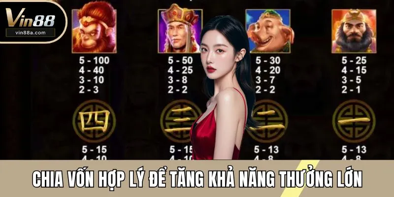 Chia vốn hợp lý để tăng khả năng thưởng lớn